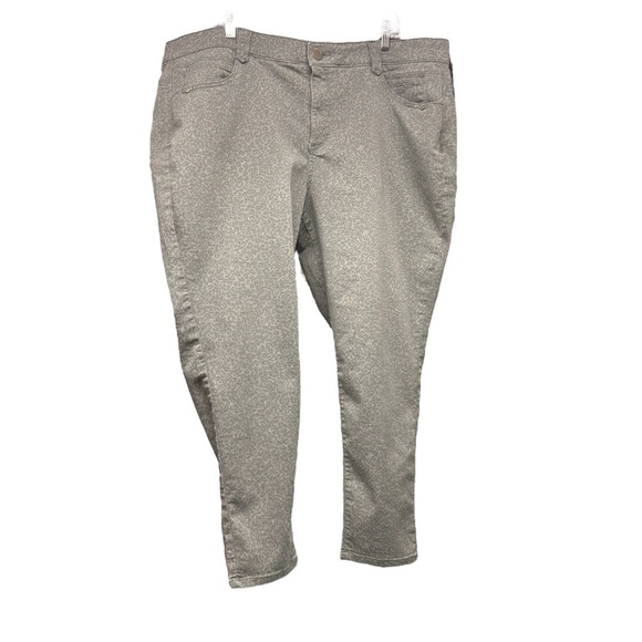 Democracy Ab solution 22WP Gray subtle animal print jeans - Picture 1 of 11